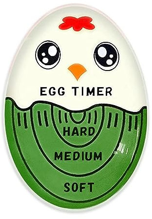 Egg Timer for Boiling Eggs Color Changing Cooking Egg Timer Changes Color When Done Soft Hard Boiled Egg Changing Egg Timer Thermometer Mini Indicator Timer Kitchen Gadgets Green