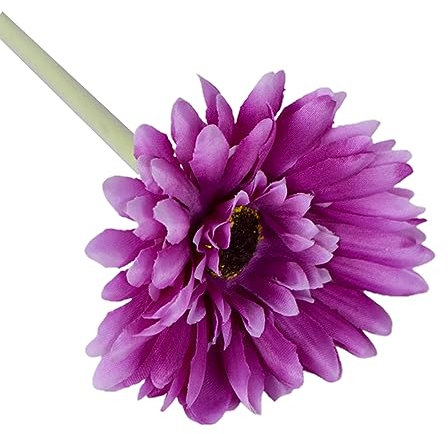 Tainrunse 1 pieza de flores de simulación amplias aplicaciones de crisantemo artificial que no se decolora, accesorios de tiro compatibles con fiestas morado claro