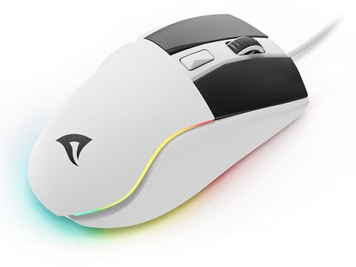 Sharkoon Skiller SGM35 White, Optical Gaming Maus, RGB, PBT Button