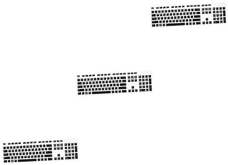 Mikikit 3stücke Tastatur-schutzfolie Aus Kompatibel Mit Kabelgebundenem Keyboard Halbtransparent Schwarz Praktativer Staubschutz Für Ihre Tastatur