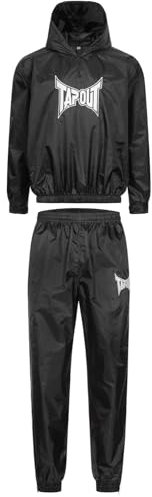 Tapout Terraza Traje de Sauna, Blanco/Negro, XL para Hombre