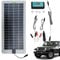 JINGAN Kit de panneau solaire, mainteneur de chargeur - Chargeur de voiture avec panneau solaire étanche de 30 W 12 V | Kit de recharge de maintien du panneau solaire Plug