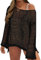 Beach Cover Up Women Beach Dress Summer Crochet Top Bikini Cover Ups Beachwear Sexy Swimwear Black