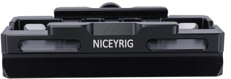 NICEYRIG Clamp Adapter Mount Converter for Converting Arca-Swiss Fit Quick Release Plate to Manfrotto Tripod,for DJI Ronin RS3Pro/SC/RS2/RSC2 Stabiliser/RONIN S/ZHIYUN WEEBILL/ZHIYUN WEEBILL S -563