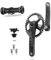 Fatbike-Kurbelgarnitur, 170 mm Kurbelarmsatz, versetzt, 3 mm, hohl, integriert, 28T/30T/32T/34T/36T/38T, GXP-Kettenblatt, Aluminiumlegierung, Kurbelgarnitur für Snow-/Beachbikes mit BB (Farbe: Shaft