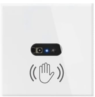 Cerhot 230V EU Interrupteur à détecteur de Mouvement Interrupteur d'éclairage IR Pas Besoin de Toucher Interrupteur d'éclairage à détecteur de Mouvement Interrupteur d'éclairage Infrarouge(EU White)