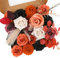 Floweroyal Künstliche Halloween-Blumen, Schwarze Blumen, Seidenblumen, künstliche Rosen mit Stielen für Hochzeit, Brautsträuße, Tischdekoration, Babyparty, Blumenarrangement, Heimdekorationen