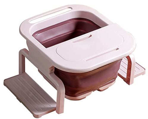 WADRBSW Vasca da bagno pieghevole per pediluvio, portatile, in schiuma, per casa, sauna, pediluvio (A 45 x 24 cm) speranza di perseguire la felicità