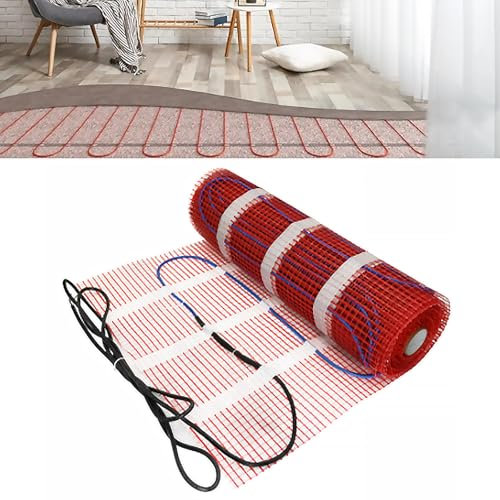 1 ㎡ Riscaldamento a pavimento elettrico, 150 W/m², temperatura massima 122 – 131 ° F, sistema di riscaldamento a pavimento autoadesivo può essere tagliabile, per piastrelle laminato e altro ancora