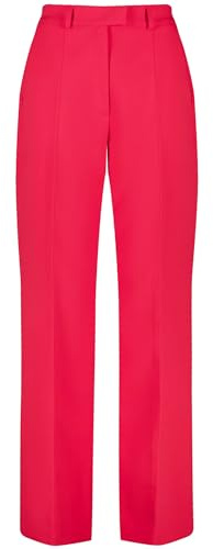 Taifun Damen Elegante Hose mit weitem Bein Wide Leg unifarben reguläre Länge