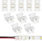 HOTUT LED Strip Verbinder,10 Stück LED Strip Connector 2 Polig 8mm,LED lötfrei Streifenverbinder für SMD LED Streifen Stripes