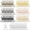 Llavero Giratorio 60 Piezas Mosqueton llavero Metal Mosquetones de 20 mm de 360 Grados con Anillo en D para Manualidades DIY, Mochila, Bolso, Proyectos de Costura