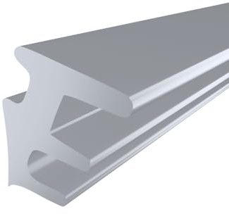 GUARNIZIONE FERMAVETRO IN PVC UNIVERSALE confezione da 10mt. Bordatura ad incastro solo pressione per finestre balconi e infissi ferma vetro. (5, Trasparente, 6 mm)