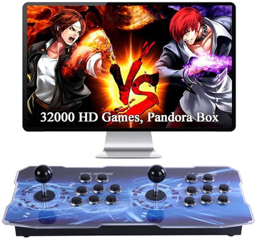 GWALSNTH 32000 en 1 Pandora Box Mini consola de juegos de arcade, videojuegos de juegos 3D, pantalla de 1280 x 720, búsqueda/guardar/ocultar/pausar