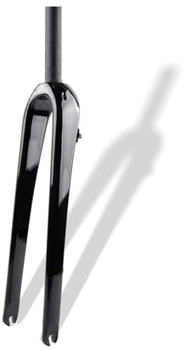 700C Gravel Bike Rigid Fork Carbon Fiber Disc Brake 1-1/8''Straight Tapered | Lightweight carbon fork, flat mount disc brake, 9mm QR, 700C x 45C max tire, easy install