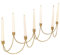 Decorative Taper Candle Holder Dinner Table Centrepiece Candelabra Gold Recycled Iron Dinner Candle Holder Spring Summer Wedding Anniversary Home Gift