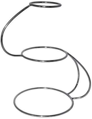 Chef-Hub Quality Hand Made Scroll/S Shaped Stainless Steel 3 Tier Wedding Cake Stand, Pack of 1