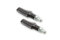 ShinYo Motorrad Blinker E geprüft LED Blinkerpaar Shorty Fin M8 schwarz, getöntes Glas