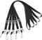 YOUOWO 5x Umhängeband Lanyard 20mm Schwarz Steckverschluss + Handyschlaufe