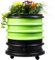 WORMbox | Lombricomposteur 3 Plateaux Vert Anis + Jardinière | 48 litres | Compostez Vos déchets organiques, Les vers de Terre/lombrics produisent du lombricompost