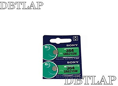 DBTLAP 2X RETAIL LONG LASTING 364 SR621SW V364 SR60 SR621 AG1 Watch Battery Button Coin Cell