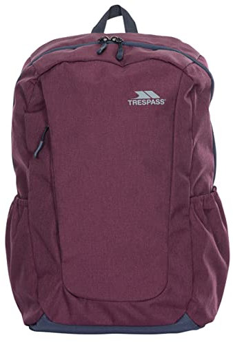 Trespass 25L Backpack, Travel Bag , School Bag, Rucksack, Daypack, Front Zip Pocket, Inside Pocket & 2 Side Pockets Alder
