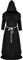 GraduatePro Mönch Robe Priester Gewand Männer, Halloween Kostüm Mönchskutte Mittelalterliche Robe mit Kapuze, Priester Herren Party Cosplay Umhang (L, Schwarz)