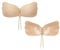 SPRINGSY Klebe BH Push Up für perfektes Dekolleté | Trägerloser BH rückenfrei - hautfreundlich und atmungskativ – Unsichtbarer Klebe BH große Brust mit Tunnelzug (Beige, A)