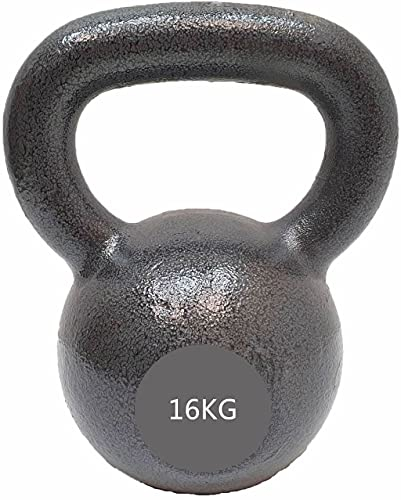 Chase Fitness Cast Iron Kettlebell for Strength and Cardio Home Gym Training 6kg - 24kg (16KG)
