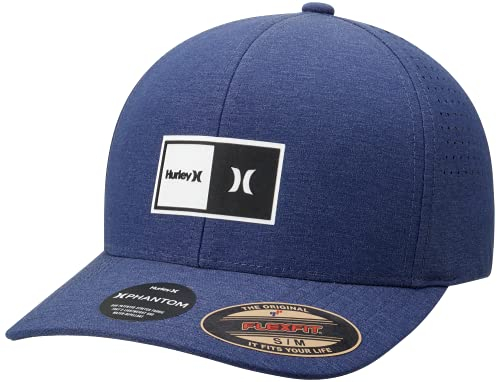 Hurley Herren Phantom Locked 2.0 Snapback Cap Beanie, Pazifik-Blau, L