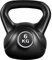 Yaheetech Kettlebell 6 kg per Sport Fitness Palestra in HDPE e Cemento con Maniglia Ergonomica Antiscivolo Attrezzo Sportivo da Costruzione Muscolare e Allenamento di Forza Nero