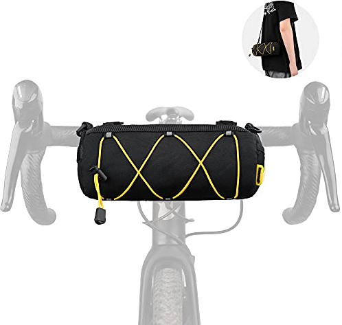 Rhinowalk Fahrrad Lenkertasche Vordertasche Fahrradtasche Aufbewahrungstasche mit Schultergurt für Rennrad Mountainbike Radfahren Reisen