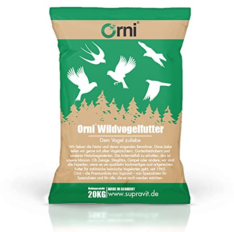 Orni amerik. u. europ. Zeisige 20kg I Hochwertiges Zeisig Vogelfutter I Mischung aus natürlichen Samen und Körnern für eine gesunde Ernährung der Vögel