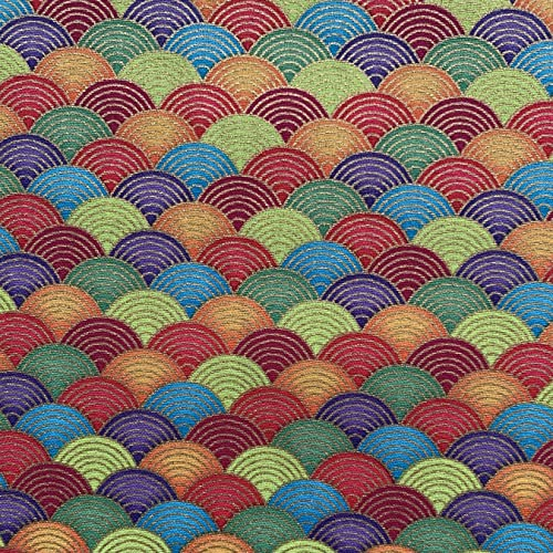 aufodara Japanische Stil Baumwollstoff Meterware Gedruckt Muster Bronzing Stoffe zum Nähen, Meterware Stoff 50cm (Farbe-03#, Wunschzuschnitt ab 50cm)