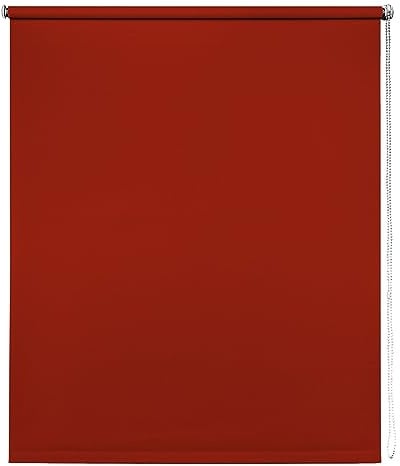 Thermal Blackout Blinds, Red 80cm (31.49), 165cm Drop - Blackout Roller Blinds For Inside and Outside Recess Fitting - Window Blinds of Multiple Colours and Sizes by New Edge Blinds