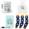 mundohuevo Que Regalar para Amigos Invisibles. Mi Amigo Invisible Mola un Huevo. Taza,Delantal, libreta, boli y Trio de Calcetines