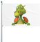 Lustige Drachen-Dinosaurier-Flagge für Haus, Rasen, hängende Dekoration, Hofbanner, Urlaub, Willkommensflaggen mit 2 Metallösen, für drinnen und draußen, 90 x 60 cm