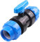 Kugelhahn für PE-Rohr, PP-Fitting, Wasserhahnanschluss, Kunststoff-Kugelhahn 2-Wege, Absperrschieber, Kugelventil, 20 mm (Blau)