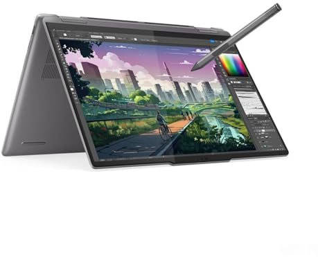 Lenovo Yoga 7 14AHP9 2-in-1 Laptop Touch | 14 1920x1200 FHD+ | Ryzen 5-8640HS - Disco rigido SSD da 512 GB - 8 GB di RAM | 6 core @ 4,9 GHz Win 11 Home Silver