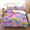 GQmoney Bettbezug-Set mit Aufschrift „Love“, Bettwäsche-Set für Teenager und Kinder, atmungsaktiver Bezug, weicher modischer Steppbezug, Schlafzimmer-Tagesdecke, Doppelbett (200 x 200 cm)