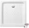 Pack receveur 90 x 90 Villeroy & boch O Novo ceramique carré blanc avec bonde D90