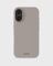 holdit Silikonhülle iPhone 16-0,8mm Ultra dünn Handyhülle Silikon - Trendy Slim Silicone case mit Voller Schutz (erhöhte Kante für Kameraschutz) - Taupe