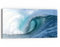 DEQORI Glasbild Echtglas | Motiv Welle der Ewigkeit | horizontal einteilig 60x30 cm | schöne Dekoration | Wandbild für Wohnzimmer, Schlafzimmer, Flur & Küche | moderne Wanddeko