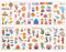 BABYVIVA 10 Blätter/Set Temporäre Aufkleber Kinder Arm Gesicht Kinder Beine Kunst Cartoon Zirkus Troup Aufkleber