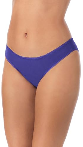 OnGossamer Women's Cabana Cotton Hip Bikini Underwear, Almost Midnight, S