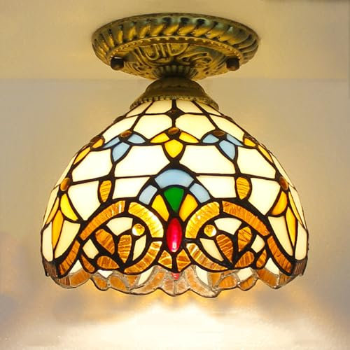 Mengjay E27 Deckenleuchten Deko Leuchte Vintage Glas Hängelampe Esstisch Esszimmer Küchenlampen Lampen Retro Pendellampe Wohnzimmerlampe Hängeleuchte Schlafzimmer Keller Loft Cafe Bar (Stil.A)