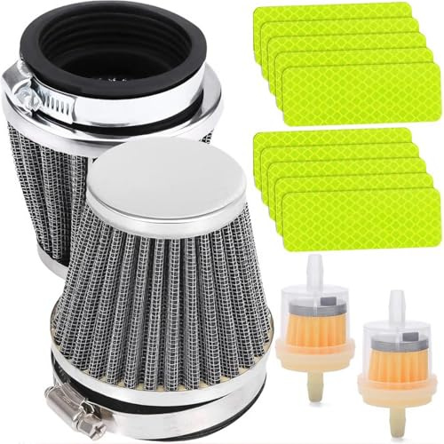 ZAMDOE 60 mm Filtro Aria per Moto per 50cc-90cc 110cc 125cc 140cc 150cc 200cc 250cc GY6 Moto ATV Scooter Quad Go Kart Ciclomotori Pit Dirt Racing Pocket Bike per Suzuki per Baja Straight