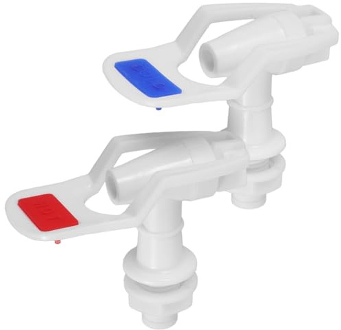 Yardwe 2pcs Car Water Fountain Dispenser Faucets Plastic Water Dispenser Replacement Parts with 15mm Connecting Diameter for Car and Plant Watering Use Random Color