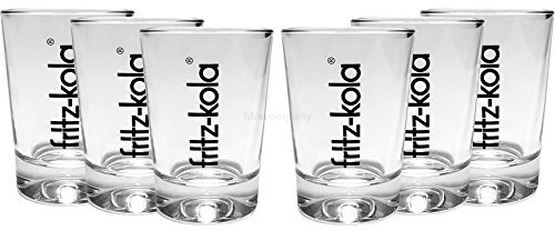 Fritz-Kola Shotgläser Set - 6x Shotgläser aus Glas