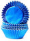 Miss Bakery's House® Papierbackförmchen - Folie - Ø 50 mm x 30 mm - Königsblau - 50 Stück - Cupcakeförmchen - Muffin Liners - glänzend - fettdicht - metallic